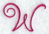 Fancy Flourish Capital Letter W - 4 Inch