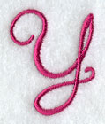 Fancy Flourish Capital Letter Y - 4 Inch