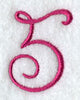 Fancy Flourish Number 5 - 4 Inch