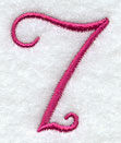 Fancy Flourish Number 7 - 4 Inch