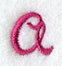 Fancy Flourish Lower Case a - 4 Inch