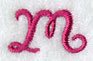 Fancy Flourish Lower Case m - 4 Inch