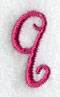 Fancy Flourish Lower Case q - 4 Inch