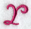Fancy Flourish Lower Case r - 4 Inch