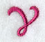 Fancy Flourish Lower Case v - 4 Inch