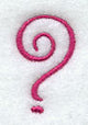 Fancy Flourish Punctuation Question Mark - 4 Inch