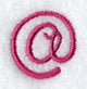 Fancy Flourish Punctuation At Sign - 4 Inch