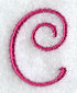 Fancy Flourish Capital Letter C - 4 Inch