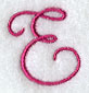 Fancy Flourish Capital Letter E - 4 Inch