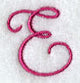 Fancy Flourish Capital Letter E - 4 Inch