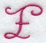 Fancy Flourish Capital Letter F - 4 Inch