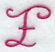 Fancy Flourish Capital Letter F - 4 Inch