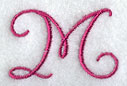 Fancy Flourish Capital Letter M - 4 Inch