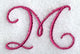 Fancy Flourish Capital Letter M - 4 Inch