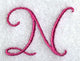 Fancy Flourish Capital Letter N - 4 Inch