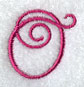 Fancy Flourish Capital Letter O - 4 Inch