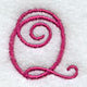 Fancy Flourish Capital Letter Q - 4 Inch