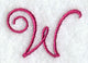 Fancy Flourish Capital Letter W - 4 Inch