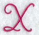 Fancy Flourish Capital Letter X - 4 Inch
