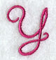 Fancy Flourish Capital Letter Y - 4 Inch
