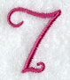 Fancy Flourish Number 7 - 4 Inch