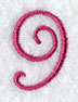 Fancy Flourish Number 9 - 4 Inch