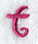 Fancy Flourish Lower Case t - 4 Inch