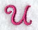 Fancy Flourish Lower Case u - 4 Inch