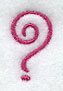 Fancy Flourish Punctuation Question Mark - 4 Inch