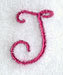 Fancy Flourish Capital Letter J - 4 Inch