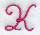 Fancy Flourish Capital Letter K - 4 Inch