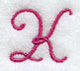 Fancy Flourish Capital Letter K - 4 Inch