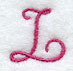 Fancy Flourish Capital Letter L - 4 Inch