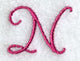 Fancy Flourish Capital Letter N - 4 Inch