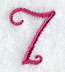 Fancy Flourish Number 7 - 4 Inch