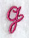 Fancy Flourish Lower Case g - 4 Inch