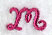 Fancy Flourish Lower Case m - 4 Inch