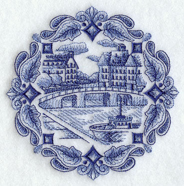 Delft Blue Canal Scene