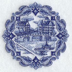 Delft Blue Canal Scene