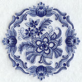 Delft Blue Floral Medallion II