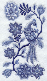 Delft Blue Bird and Flowers