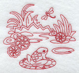 Spring Frog (Redwork)