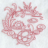 Spring Turtle (Redwork)