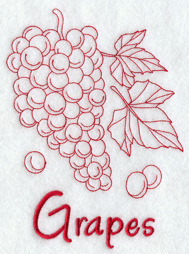 Grapes (Redwork)