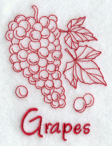 Grapes (Redwork)