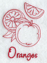 Oranges (Redwork)