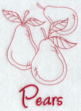 Pears (Redwork)