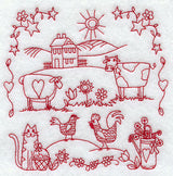 Country Sampler (Redwork)