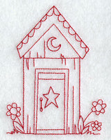 Country Outhouse (Redwork)