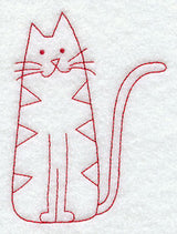 Country Kitty (Redwork)